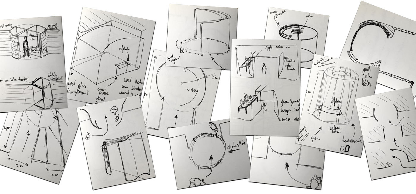 Ideation and rough sketches