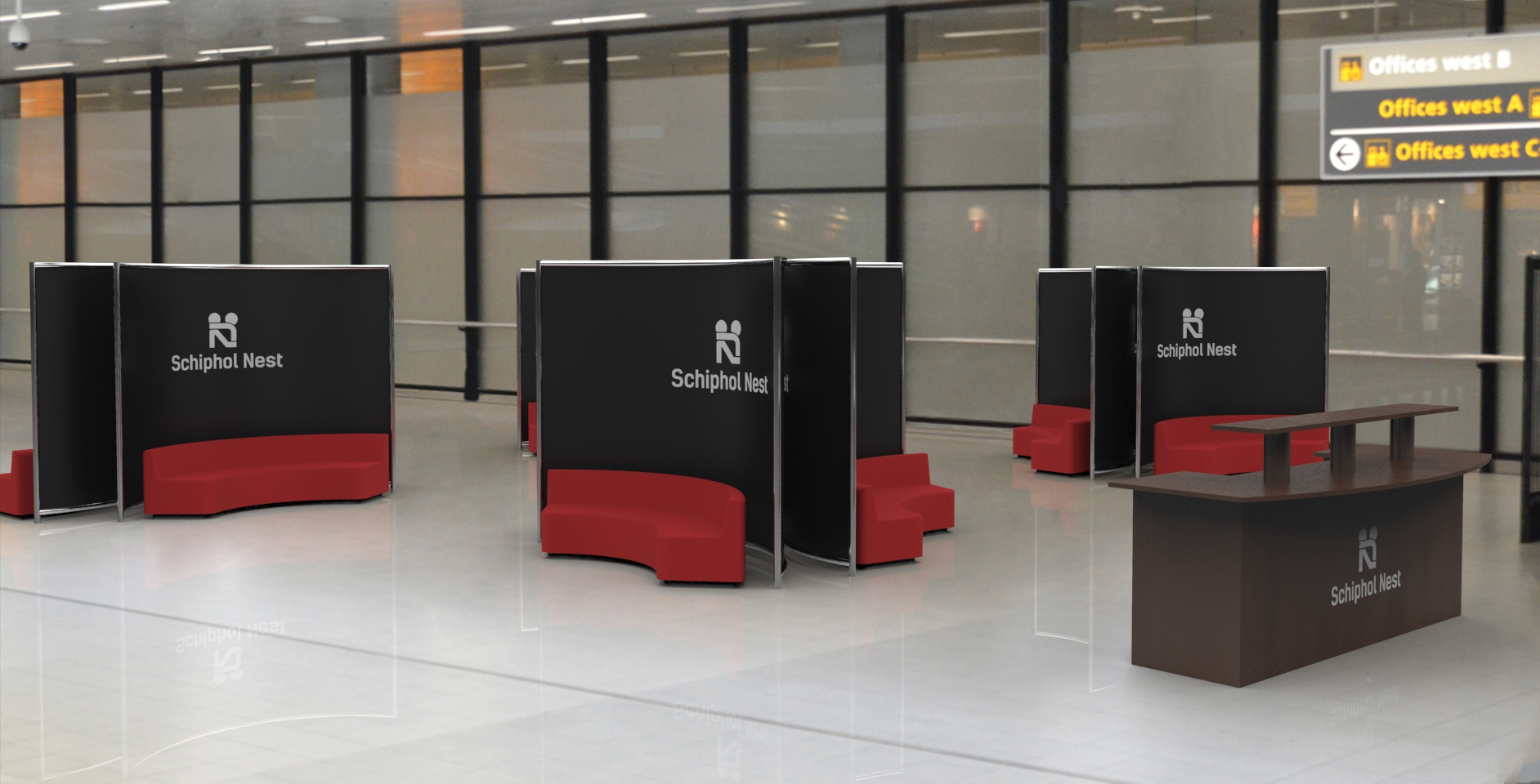 Schiphol Nest area with nests